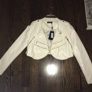 White Italian Leather Jacket